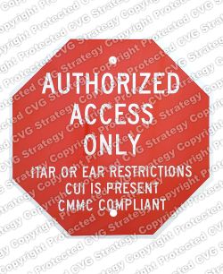 CMMC and ITAR Stop Sign