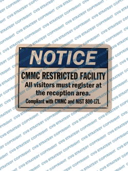 CUI Restricted Access Glass Applications Sign